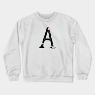 "A" Initial Crewneck Sweatshirt